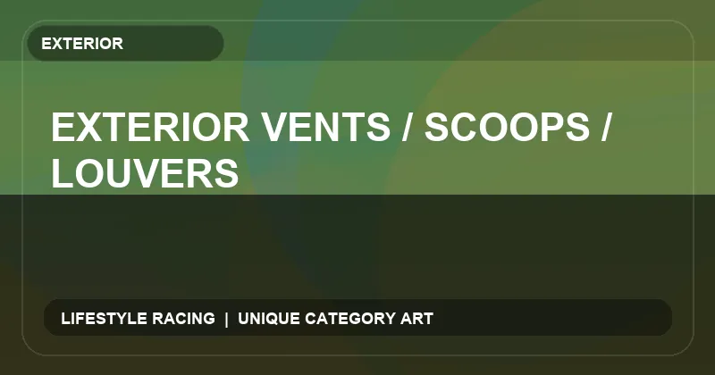 Exterior Vents / Scoops / Louvers